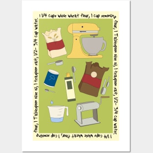 Pasta Recipe Posters and Art